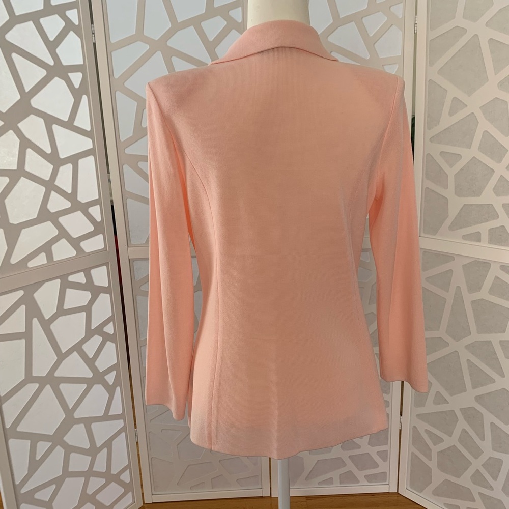 Misook Light Pink Blazer with Gold Buttons - Picture 2 of 3